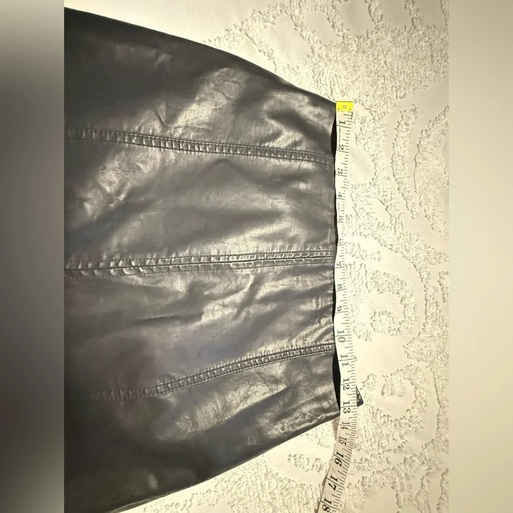 Free People Modern Femme Faux Leather Mini Skirt Size 2